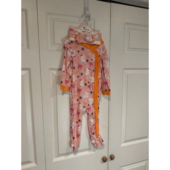 NWT Modern Kids Halloween Pajamas And Headband Size 24 Months - Picture 2 of 7